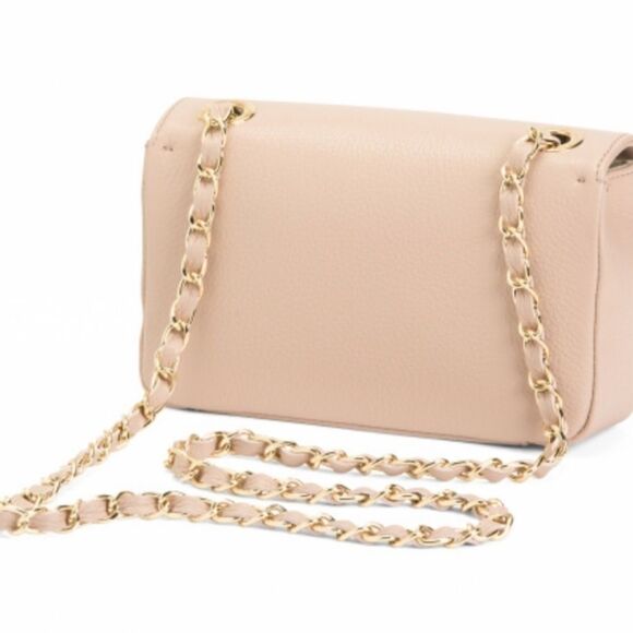 NWT VALENTINO BY MARIO LEATHER FLAP SHOULDER BAG WITH CHAIN STRAP - Picture 6 of 12